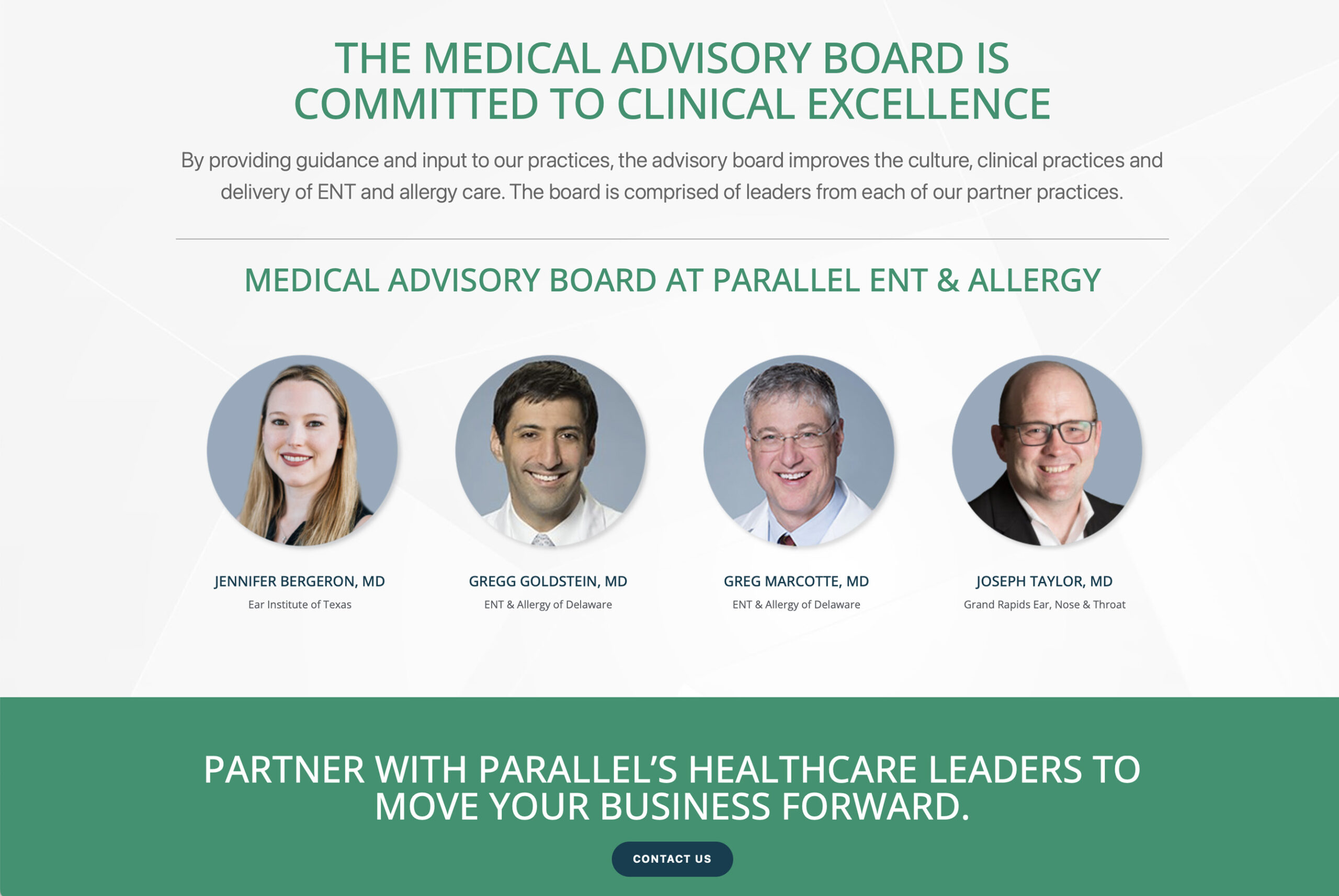 Medical Advisory Board Is Commited To Clinical Excellence